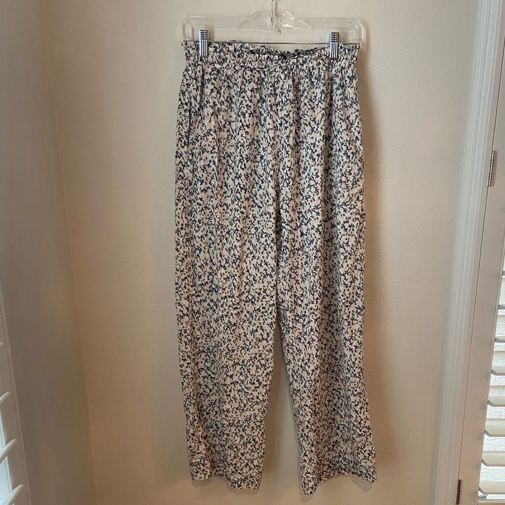 Mirth Cotton Floral Pajama Lounge Pants Size S Made in India